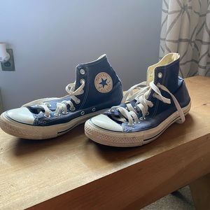 Blue Converse All Star High Tops